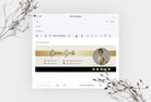 Ladystrategist Carmen Email Signature Template Editable Canva Template Rose Gold instagram canva templates social media templates etsy free canva templates