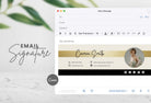Ladystrategist Carmen Email Signature Template Editable Canva Template Rose Gold instagram canva templates social media templates etsy free canva templates