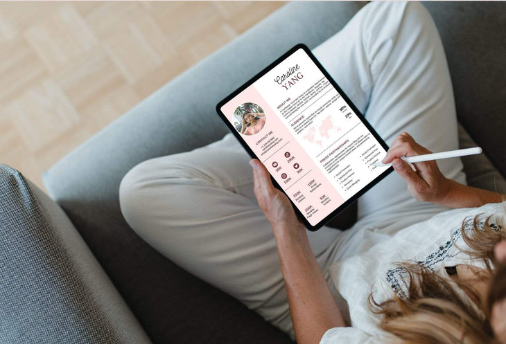 Ladystrategist Caroline Yang Media Kit Canva Template for Influencers instagram canva templates social media templates etsy free canva templates