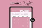Ladystrategist Charm Pink Invoice Canva Template Printable and Editable instagram canva templates social media templates etsy free canva templates