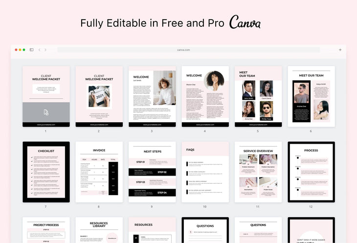 Ladystrategist Chic Service Providers Canva Bundle instagram canva templates social media templates etsy free canva templates