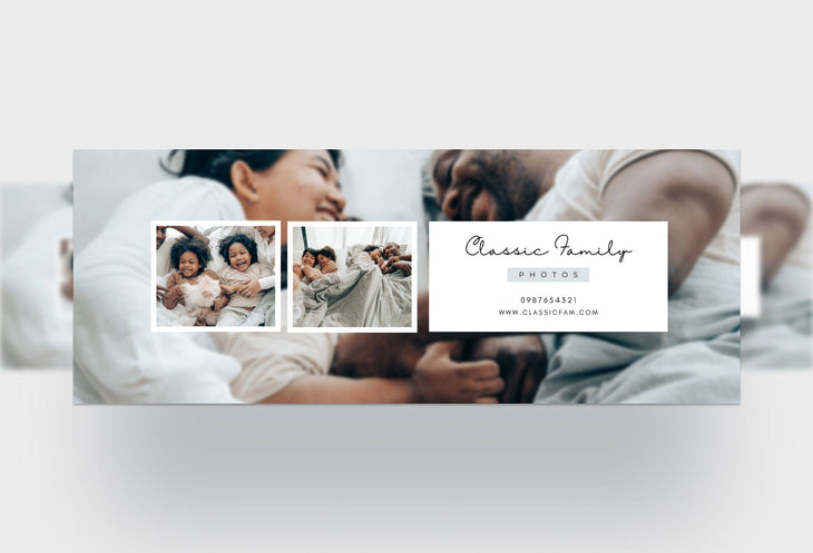 Ladystrategist Classic Family Photos Facebook Cover for Photographers Editable Canva Template instagram canva templates social media templates etsy free canva templates