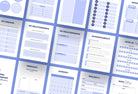 Ladystrategist Cornflower Blue Manifestation Dream Life Book Canva Template Printable and Editable instagram canva templates social media templates etsy free canva templates