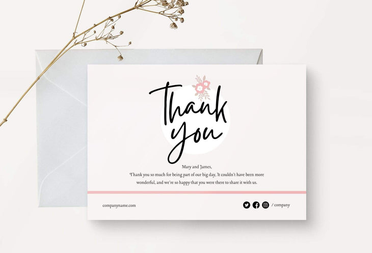 Ladystrategist Cristina Printable Thank You Card Packaging Insert Note Canva Template instagram canva templates social media templates etsy free canva templates