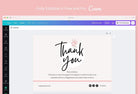 Ladystrategist Cristina Printable Thank You Card Packaging Insert Note Canva Template instagram canva templates social media templates etsy free canva templates