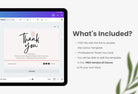 Ladystrategist Cristina Printable Thank You Card Packaging Insert Note Canva Template instagram canva templates social media templates etsy free canva templates