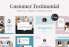 Ladystrategist Customer Testimonial Social Media Templates for CANVA instagram canva templates social media templates etsy free canva templates