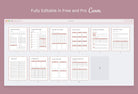 Ladystrategist Daily and Weekly Planners and Overview Printable + Editable Canva Planner Template instagram canva templates social media templates etsy free canva templates