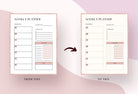 Ladystrategist Daily and Weekly Planners and Overview Printable + Editable Canva Planner Template instagram canva templates social media templates etsy free canva templates