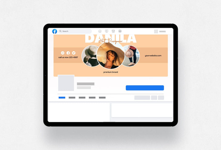 Ladystrategist Danila Facebook Cover Canva Template instagram canva templates social media templates etsy free canva templates