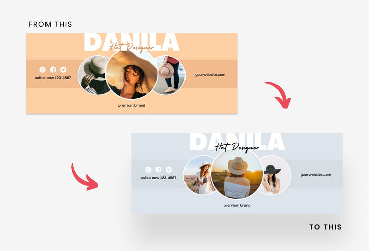 Ladystrategist Danila Facebook Cover Canva Template instagram canva templates social media templates etsy free canva templates