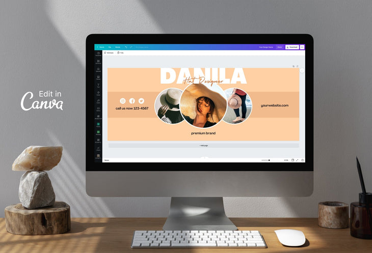 Ladystrategist Danila Facebook Cover Canva Template instagram canva templates social media templates etsy free canva templates