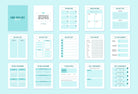 Ladystrategist Dark Cyan Manifestation Dream Life Book Canva Template Printable and Editable instagram canva templates social media templates etsy free canva templates