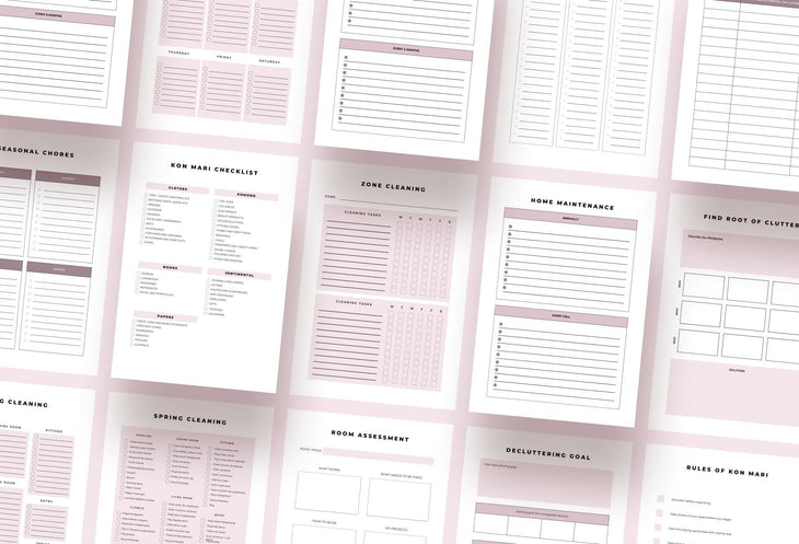 Ladystrategist Decluttering and Cleaning Planner Canva Template instagram canva templates social media templates etsy free canva templates