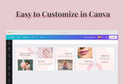 Ladystrategist Diamond Carousel Instagram Engagement Booster Canva Template instagram canva templates social media templates etsy free canva templates