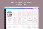 Ladystrategist Digital Product Planner Canva Template instagram canva templates social media templates etsy free canva templates