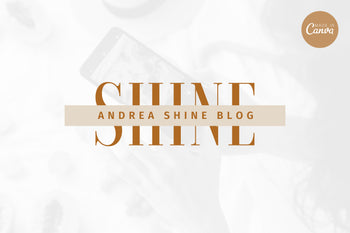 Ladystrategist Shop DIY Andrea Blogger Brand Logo Canva Template instagram canva templates social media templates etsy free canva templates