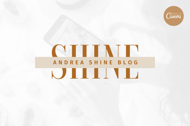 Ladystrategist Shop DIY Andrea Blogger Brand Logo Canva Template instagram canva templates social media templates etsy free canva templates