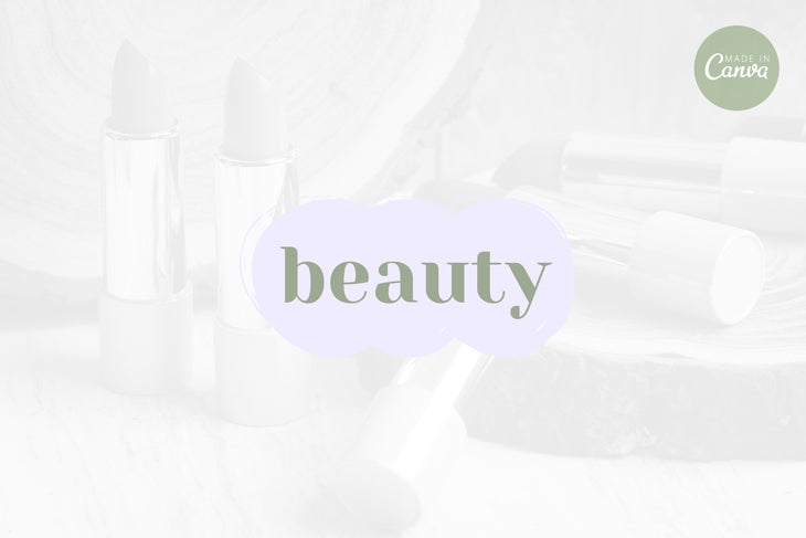 Ladystrategist Shop DIY Beauty Brand Logo Canva Template instagram canva templates social media templates etsy free canva templates