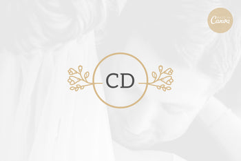 Ladystrategist Shop DIY CD Wedding Brand Logo Canva Template instagram canva templates social media templates etsy free canva templates