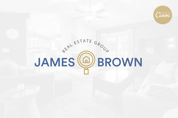 Ladystrategist Shop DIY James Real Estate Brand Logo Canva Template instagram canva templates social media templates etsy free canva templates