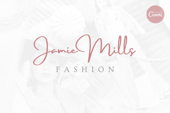 Ladystrategist Shop DIY Jamie Fashion Brand Logo Canva Template instagram canva templates social media templates etsy free canva templates