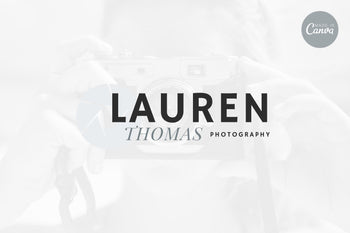 Ladystrategist Shop DIY Lauren Photography Brand Logo Canva Template instagram canva templates social media templates etsy free canva templates