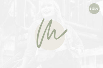 Ladystrategist Shop DIY M Fashion Brand Logo Canva Template instagram canva templates social media templates etsy free canva templates