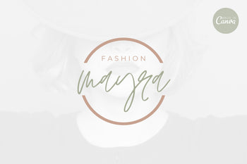 Ladystrategist Shop DIY Mayra Fashion Brand Logo Canva Template instagram canva templates social media templates etsy free canva templates