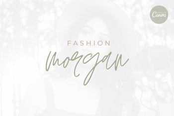 Ladystrategist Shop DIY Morgan Fashion Brand Logo Canva Template instagram canva templates social media templates etsy free canva templates