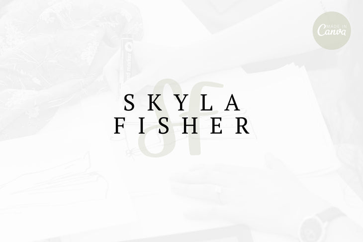 Ladystrategist Shop DIY Skyla Graphic Designer Brand Logo Canva Template instagram canva templates social media templates etsy free canva templates