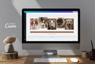 Ladystrategist Doggy Fashion Studio Facebook Cover for Photographers Editable Canva Template instagram canva templates social media templates etsy free canva templates