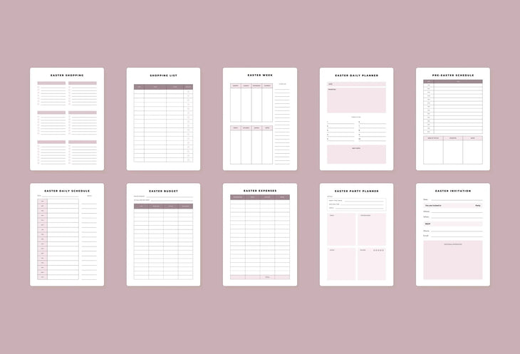 Ladystrategist Easter Planner Canva Template instagram canva templates social media templates etsy free canva templates