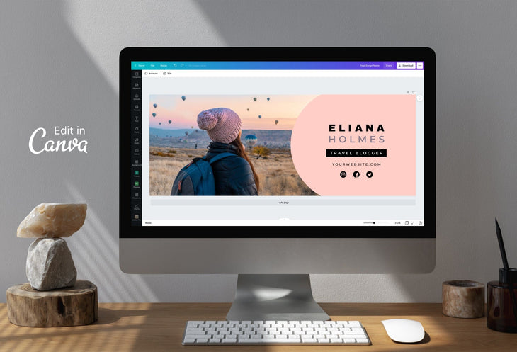 Ladystrategist Eliana Facebook Cover Canva Template instagram canva templates social media templates etsy free canva templates