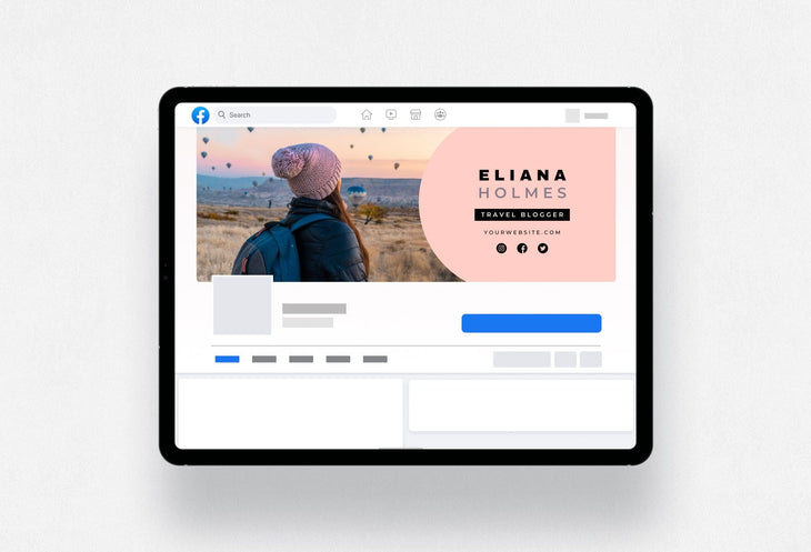 Ladystrategist Eliana Facebook Cover Canva Template instagram canva templates social media templates etsy free canva templates