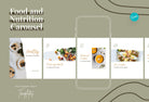 Ladystrategist Elizabeth Food and Nutrition 6-Page Carousel Canva Template instagram canva templates social media templates etsy free canva templates