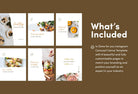 Ladystrategist Elizabeth Food and Nutrition 6-Page Carousel Canva Template instagram canva templates social media templates etsy free canva templates