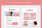 Ladystrategist Elizabeth York Media Kit Canva Template for Influencers instagram canva templates social media templates etsy free canva templates