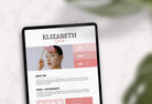 Ladystrategist Elizabeth York Media Kit Canva Template for Influencers instagram canva templates social media templates etsy free canva templates