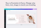 Ladystrategist Email Signature Template Editable Canva Template Rose Gold instagram canva templates social media templates etsy free canva templates