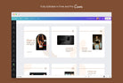 Ladystrategist Emilia Fitness 6-Page Carousel Canva Template instagram canva templates social media templates etsy free canva templates