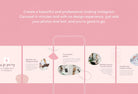 Ladystrategist Emma Coaching 6-Page Carousel Canva Template instagram canva templates social media templates etsy free canva templates