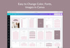 Ladystrategist English Teacher Planner Canva Template instagram canva templates social media templates etsy free canva templates