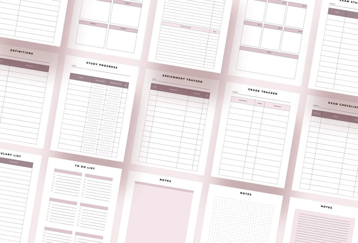 Ladystrategist Exam Preparation Planner Canva Template A4 Size instagram canva templates social media templates etsy free canva templates