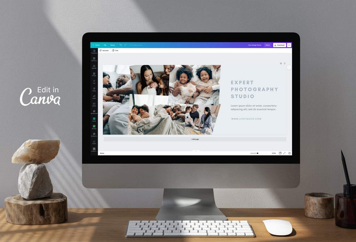 Ladystrategist Expert Facebook Cover for Photographers - Editable Canva Template instagram canva templates social media templates etsy free canva templates
