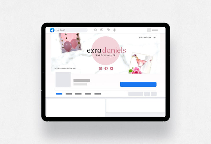 Ladystrategist Ezra Facebook Cover Canva Template instagram canva templates social media templates etsy free canva templates