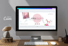 Ladystrategist Ezra Facebook Cover Canva Template instagram canva templates social media templates etsy free canva templates