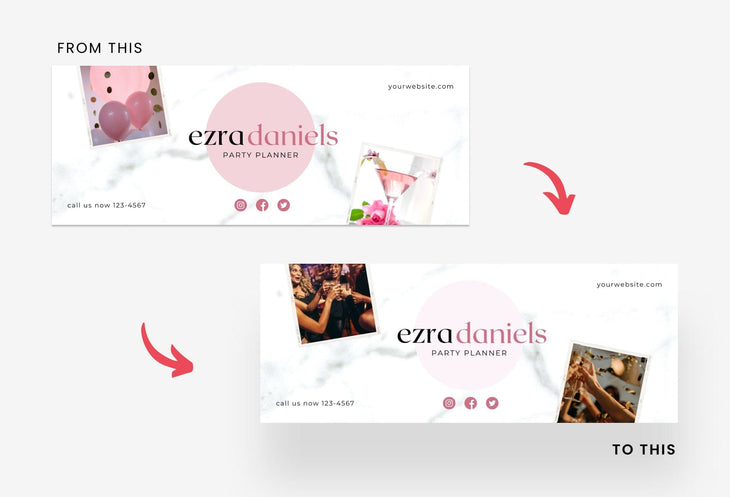 Ladystrategist Ezra Facebook Cover Canva Template instagram canva templates social media templates etsy free canva templates