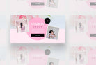 Ladystrategist Facebook Group Banner Lotus Canva Templates instagram canva templates social media templates etsy free canva templates