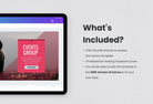 Ladystrategist Facebook Group Banner Paradise Pink Canva Templates instagram canva templates social media templates etsy free canva templates